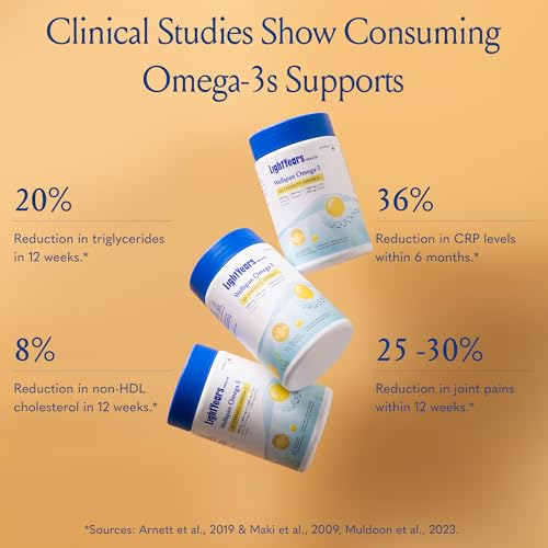 Image of LightYears Wellspan Omega 3 Fish Oil Capsules | 6X Strength | 3000 mg Fish Oil & 1800 mg EPA DHA for Men & Women | Mercury-Free | Lemon Flavoured for No Fishy Burps | 3rd Party Tested | 120 Capsules