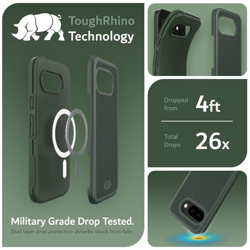 Image of TUDIA MergeGrip Magsafe Compatible for Google Pixel 9a Case - Pine Green