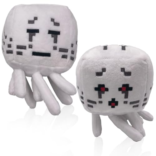 YEIUZPT Stofftier Plüschtier, 2 Stück Mdinecfraft Kuscheltier Spielzeug, böser Geist Plüschtiere, Cartoon spielfiguren Stofftier Spielzeug, Geschenk für Kinder Jungen und Mädchen(15cm)
