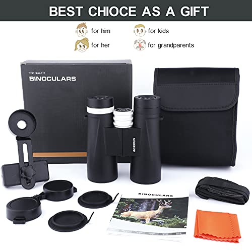 Ferngläser für Erwachsene, 10x42 Kompakte Jagd-Ferngläser Großes Okular-Fernglas für Vogel, die Jagd-Outdoor-Sportarten… – Bild 8