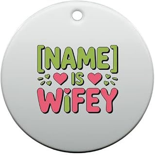 Custom Unity Names Bond Ornament Love Expression Family Connection Fashion is Wifey Name_Printing