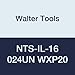 Walter Tools NTS-IL-16 024UN WXP20 Carbide NTS Threading Inserts, Internal Thread, Full Profile, American UN 60 Degree (Pack of 10)