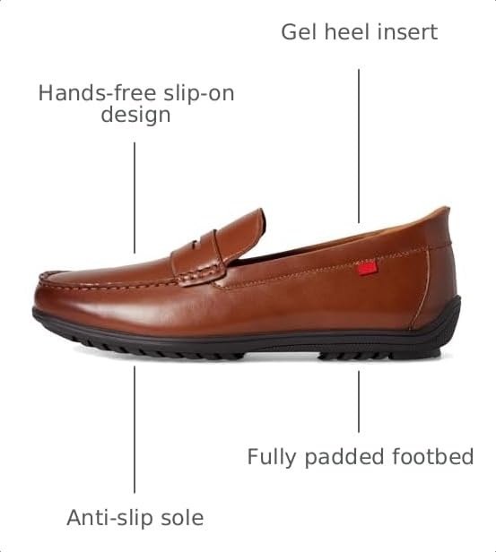 Image of Marc Joseph New York Men's Casual Hands Free Slip on Penny Loafers