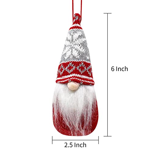 JOYIN-6-PCS-Christmas-Swedish-Santa-Tomte-Plush-Gnome-Christmas-Ornaments-for-Hanging-and-Tabletop-Christmas-Decorations JOYIN 6 PCS Christmas Swedish Santa Tomte Plush Gnome Christmas Ornaments for Hanging and Tabletop Christmas Decorations