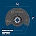 BOSCH OSL312 1-Piece 3-1/2 In. Starlock Oscillating Multi Tool Wood High-Carbon Steel Segmented Saw Blade for General-Purpose Application in Wood