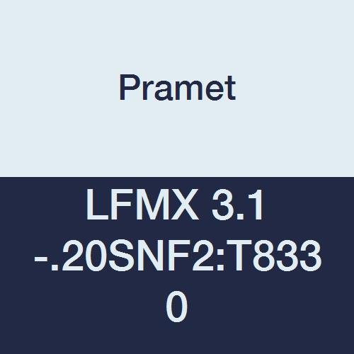 LFMX 3.1-.20SNF2:T8330 Carbide Steel and Cast Iron Geometry Indexable Part Off and Grooving Insert, Overall Width 0.122", 1" Cutting Edge, PVD, 90 Degree Rectangle, Gold (Pack of 10)