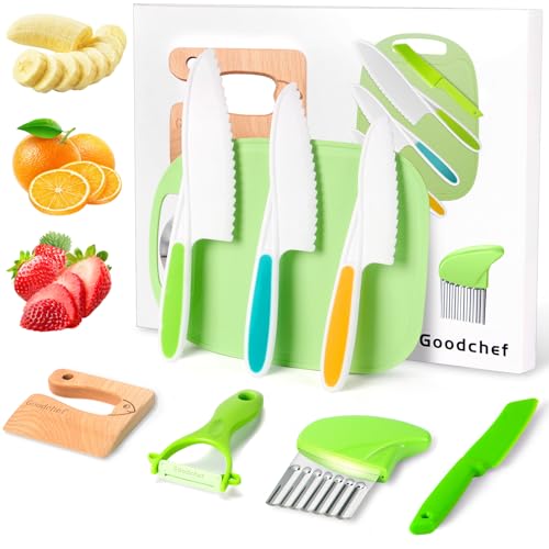 Kindermesser 8-teiliges Montessori Spielzeug Set sicheres Lernmesser