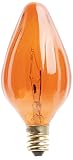 Satco S3374 120V Candelabra Base 25-Watt F10 Light Bulb, Amber – view 4