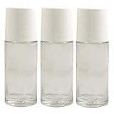 Sin BPA y sin plastificantes mikken 3 desodorantes vacíos, 50 ml, sin BPA, de cristal, para rellenar, incluye embudo