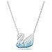 Produktbild Swarovski Iconic Swan Anhänger, Schwan, Blau, Rhodiniert