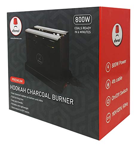 Ottomost Hookah Charcoal Burner/Starter-in Compliance with Khalil Maamoon-Fumari Tornado and All Other Charcoal Brands in The Market