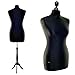 Produktbild LUCCESI | Schneiderpuppe | zum Probierpreis! | Size S - XL (Female ) | Torso M (36-38) | Wechselbezug schwarz | Standfuss schwarz | Damen - Schaufensterpuppe