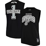 Ultra Game Men's NBA Official Sleeveless Players Mesh Tank Top Muscle T-Shirt, San Antonio Spurs, Victor Wembanyama, Team Color, X-Large