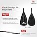 Abahub SUP Paddles - 3 Piece Adjustable Stand up Paddle - Lightweight Oar for Paddleboard, Adjustable Aluminum Alloy PU Coated Shaft 68