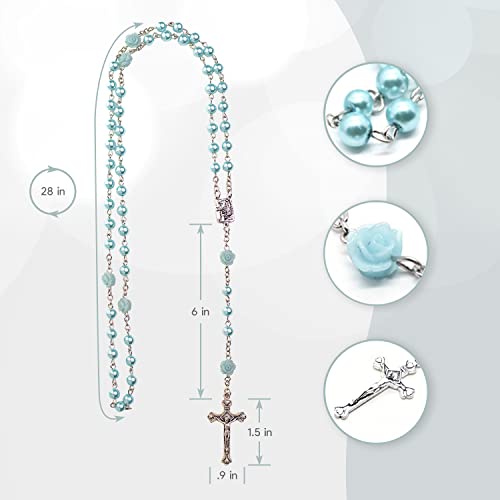 Cascade Goods Blue My First Rosary And Keepsake Box, Catholic Baptism Gifts For Boys thumb #4