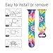 Summer Rainbow Boho Tie Dye Watch Band Compatible with Apple Watch 38mm 40mm 41mm 42mm 44mm 45mm 49mm for Women Men Gifts Sport Silicone Wristbands Strap for IWatch Series 9 8 7 6 5 4 3 2 1 SE (38mm/40mm/41mm) …