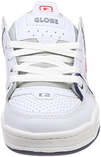 Image of Globe Fusion Skateboard Shoes, White White Blue 0, 7.5 UK