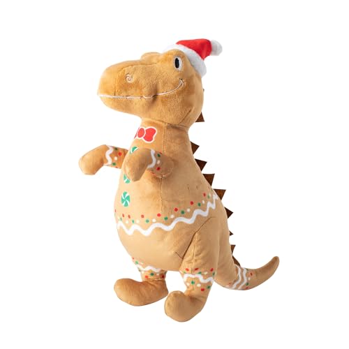 Fringe Studio Pet Toy, Cookie-Saurus Rex Plush Dog Toy, PetShop Collection (314078)