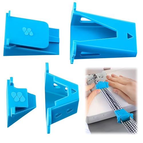 Ceoighe 1 Pack Jelly Roll Fabric Tube Maker Bias Tape Maker for Jelly Roll Rugs Sewing Tube Makers Suitable for Quilting DIY Making Rugs Easier 676226 Patented Design (Blue)