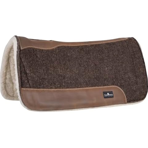 Classic Equine Blended Saddle Pad, Felt/Fleece 3/4" Thick, 30" X 30" Cover