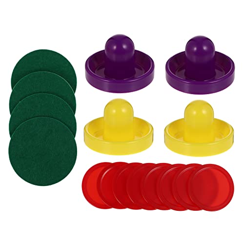 POPETPOP 1 Set Air Hockey Includes Felt Pads Air Hockey Balls Replacement Accessories for Competitive Table Game Fun