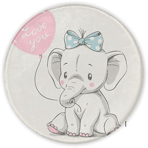 Chair Pad Elephant Floor Pillow Cushion For Dining Chair, Memory Foam Seat Chair Cushion Non-Slip Balloon Soft Seat Cushion, Decor For Office Car Patio 14.5X1.18 Inch #TOP4