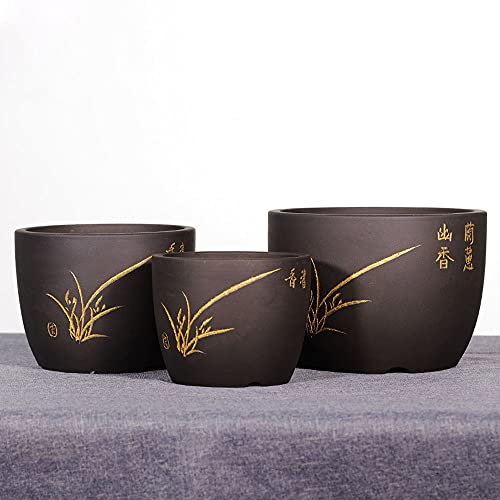 Pots de fleurs extérieurs en argile violette de haute qualité