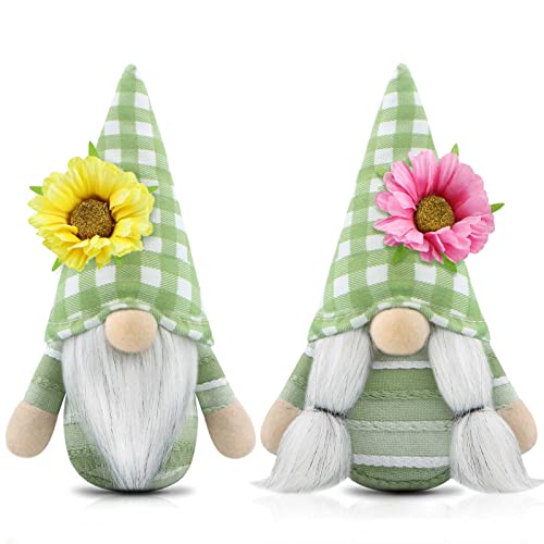Gehydy 2er Set Sommer Wichtel Blumen Dekoration Frühlingdeko Wichtel...