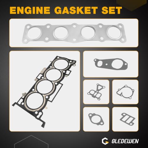 Image of Engine Rebuild Kit for 2.4L G4KJ, Pistons Rings with Full Gasket Set, Complete Engine Overhaul Kit Compatible with 2011-2018 Hyundai Sonata Tucson Kia Optim, Replace# 23040-2G500 23410-2G500