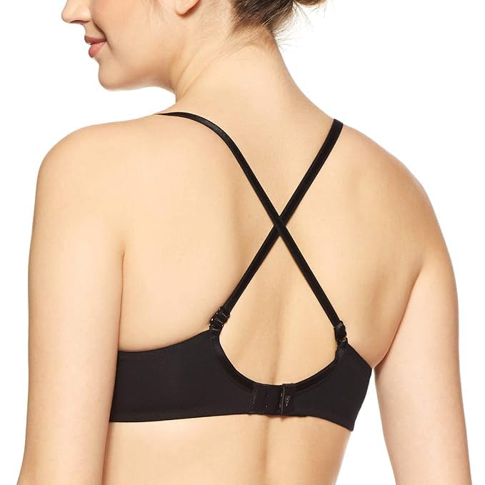 Image of Van Heusen Women's Everyday Cotton Bra|Medium Coverage|Non Padded|Non Wired|Seamless Moulded Cups|Anti Bacterial Tech| Keeps you Fresh|Sweat Absorbent|No Slip Soft Straps|Detachable Straps|Style 11001
