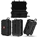 Regetek Waterproof Hard Case, 33 x 21 x 14 Inch, Equipment Case with Wheels/Customizable Foam/Retractable Handle for electronic, tool,cameras, Shockproof,Rolling Hard Case Inner 27.24