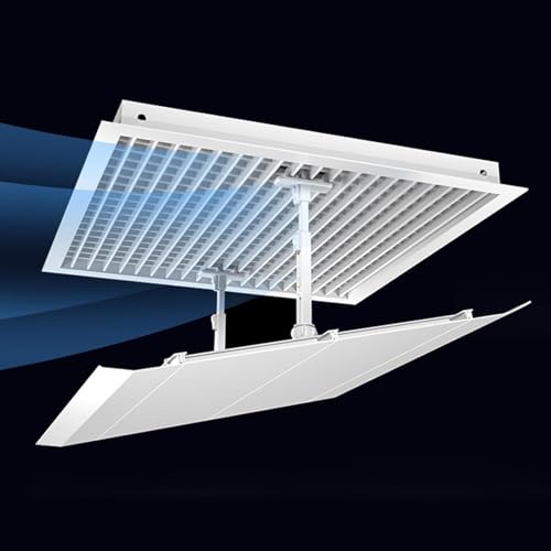 Déflecteur d'aération réglable 45x45 couvercle ventilation domestique CVC - 6