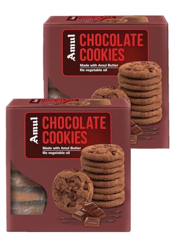 Image of Amul Cookies - Chocolate, 200 gm (Pack of 2) - Inclusive Delivery & Service Charges