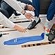 Fußmeßgerät, Schuhgrößenmesser, Fußmessgerät Kinder, Schuhgrößen Fußmesser, Schuhgrößenmessung von 18 bis 47 Messgerät, Fussmessgerät für Kinder und Erwachsene, Blau, 1PC