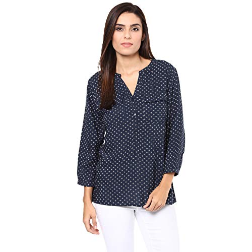 Image of Harpa Women Regular Fit Body Blouse Shirt
