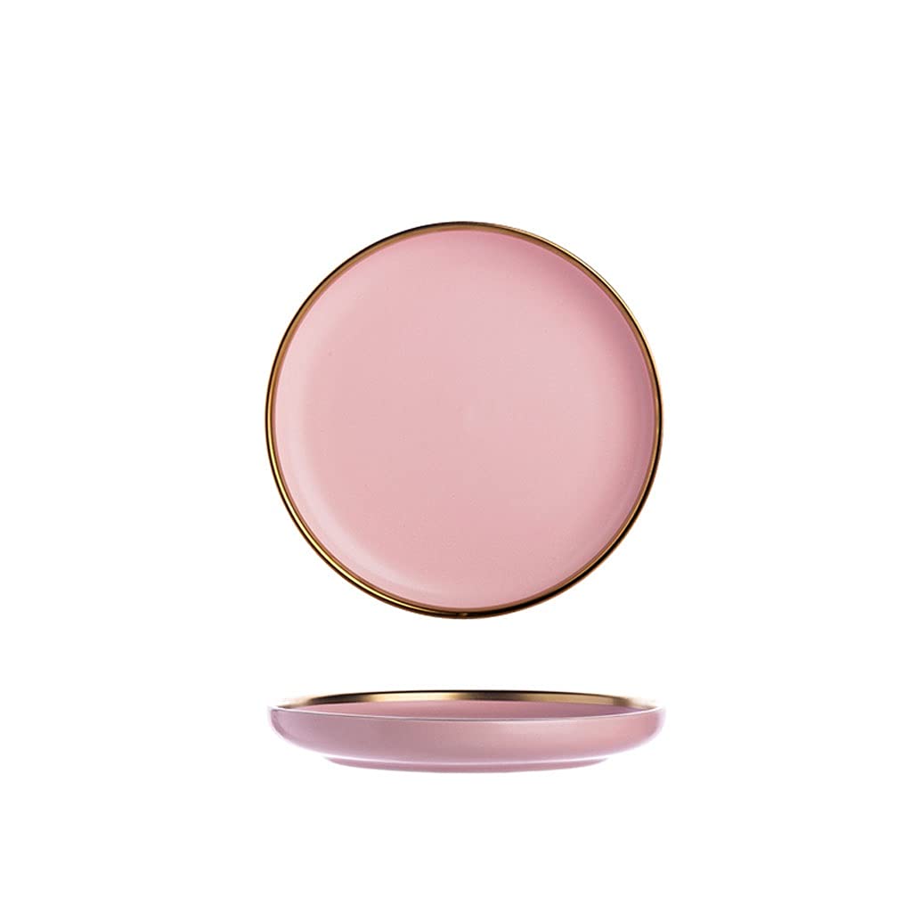 Piatti da Porzione per Brunch Placca da pranzo in ceramica da 10,12 pollici Elegante piastra dessert rotonda opaco for insalata di pasta bistecca e suisishi, lavastoviglie a microonde cassaforte Per A