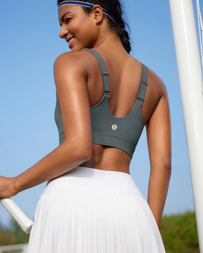 Image of RUNNING GIRL Adjustable Straps High Impact Sports Bra for Women,High Support Workout Sports Bras with Sewn in Pads