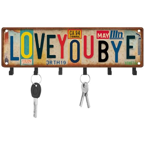 Otoolling Key Holder Wall Mount Love You Bye Key Holder