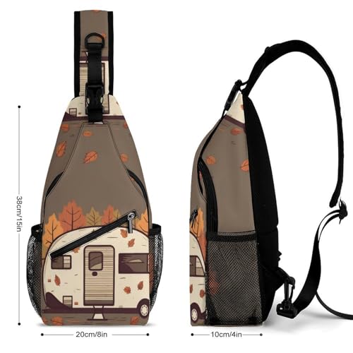 Bolso Sling Camper Happy Fall para Hombro y Pecho miniatura 2