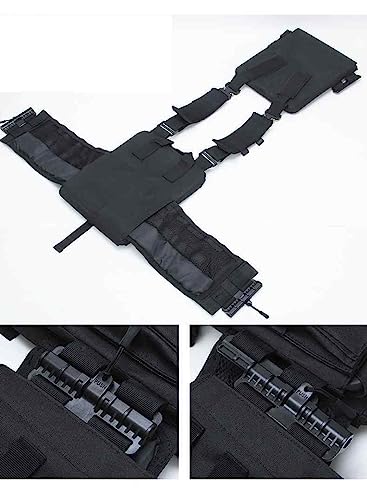 ACEXIER Tactical Molle Vest Airsoft Military Chest Rig with 5.56mm Magazine Pouch Radio Daily Carry Pouch Combat Hunting Vest Quick Release - Image 4