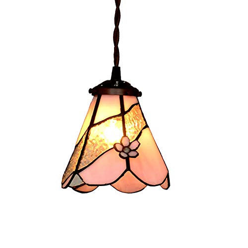 Luminaire suspendu Tiffany et plafonnier en verre vert pour chambre