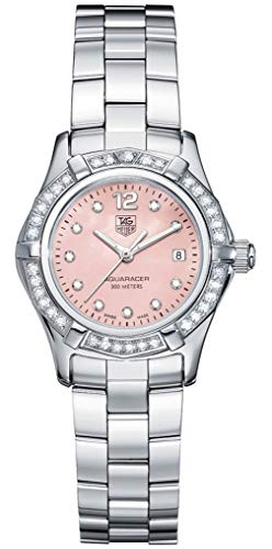 Tag-Heuer-Womens-Aquaracer-White-Diamond-062-ctw-Pink-Mother-Of-Pearl-Dial-Stainless-Steel 41kv7dGcrnL
