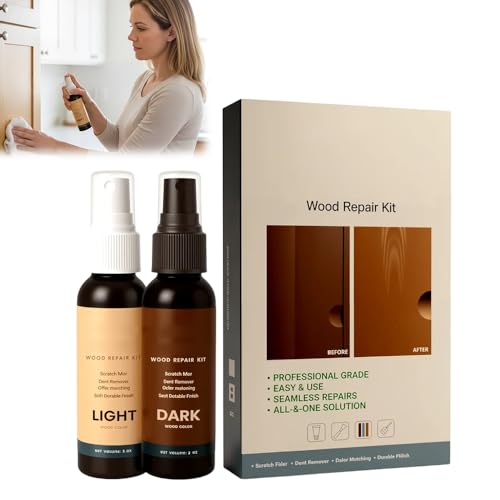 Wood Floor Scratch Repair Kit, Professional Restore Finish for Hardwood, Laminate, Cover Nicks &...