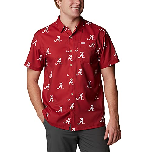 Chemise à Bouton Bas Columbia Super Slack Tide Rouge L pour Homme