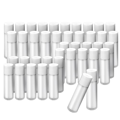 Image of Hunky Dory 12pcs 5 Grams white Cosmetics Container for Chapstick Lip Balm, Essential oil, Costemic, Makeup Use