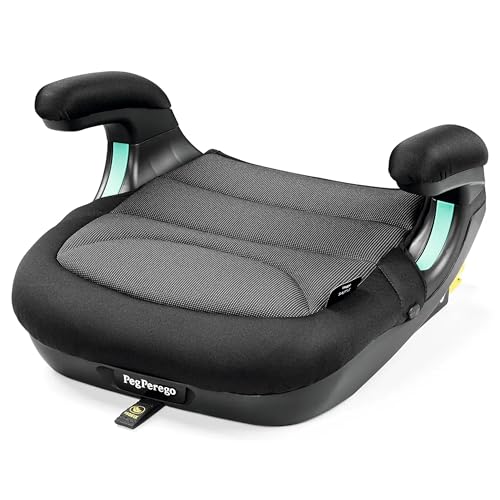 PEG Viaggio Shuttle Seggiolino Auto, Rialzo Auto con ISOFIX per Bambini da 125 a 150 cm (6-12 anni), 22-36 kg, Crystal Black