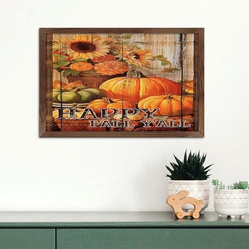 Décoration d'automne Happy Fall Y'all pour un intérieur cosy