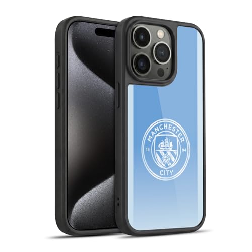 Coque iPhone 15 Pro gel antichoc pour éviter les fissures avec le style Man City FC