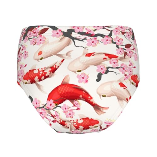 Fish Print Girls' Underwear Soft Cotton Little Girls Panties Comfort Briefs2