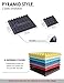 Arrowzoom New 12 Pack of 9.8 X 9.8 X 1.9 Inches Black and Gray Soundproofing Insulation Pyramid Acoustic Wall Foam Padding Studio Foam Tiles AZ1034 (Black & Gray)